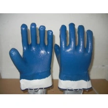Bule Nitrile Coated Gloves